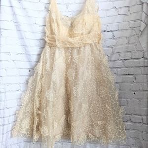 ASOS Salon 3D flower dress. Organza. Size 12.